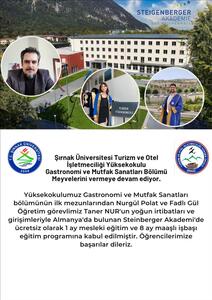 Gastronomi ve Mutfak Sanatları Bölümü Meyvelerini Vermeye Devam Ediyor.