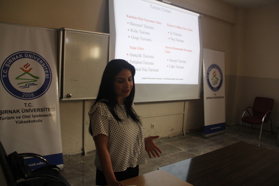 Öğretim Elemanlarımız Turizm Bilincinin Kazandırılması ve Yüksekokulumuzun Tanıtımı Kapsamında Şırnak Anadolu Lisesi'nde