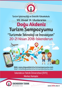 VII. Doğu Akdeniz Turizm Sempozyumu'na 3 bildiri ile katılacağız...