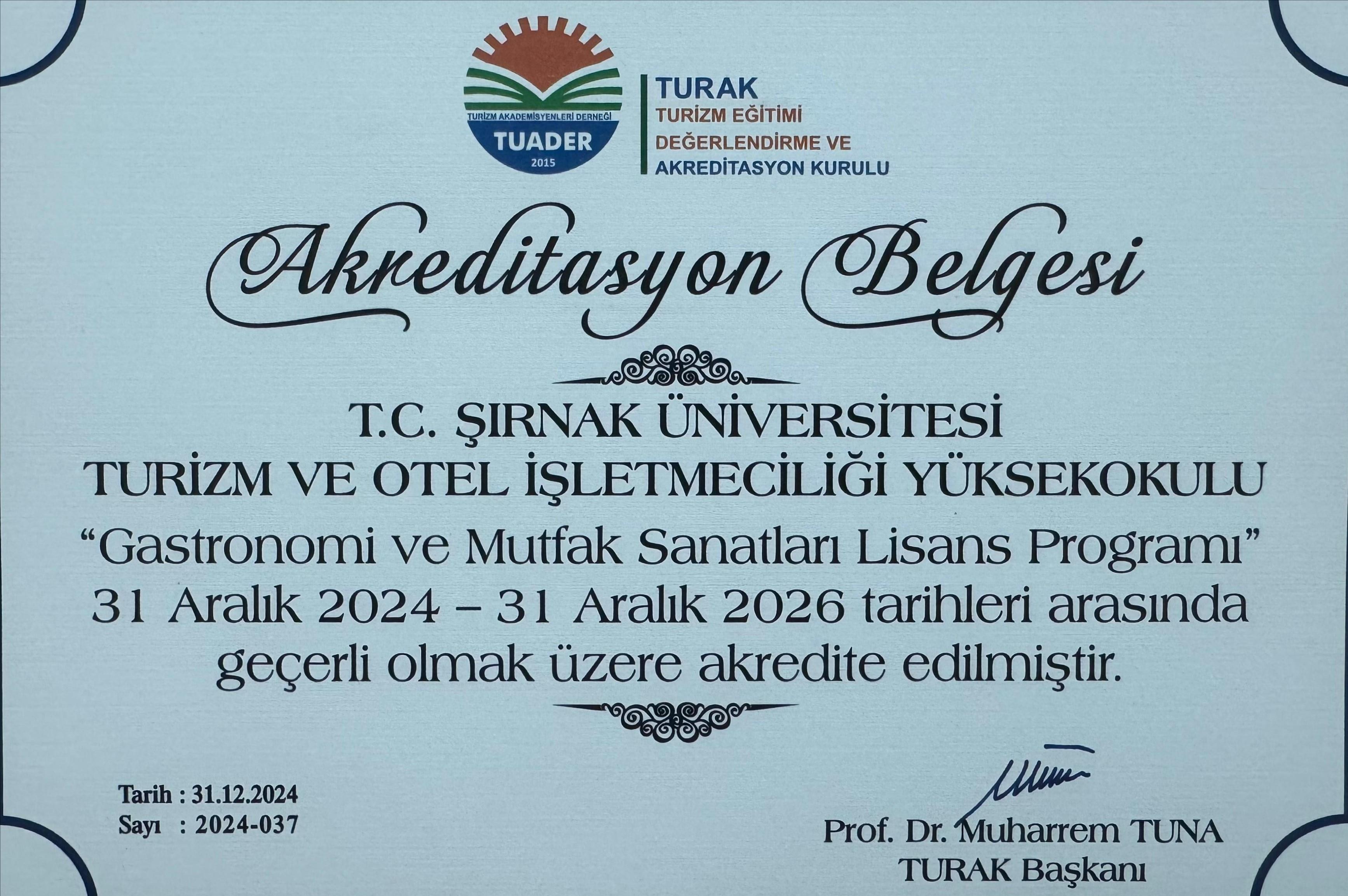 Turizm Ve Otel İşletmeciliği Yüksekokulu